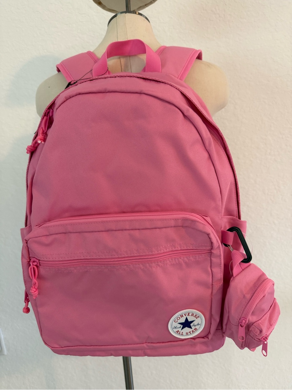 New womens Converse Pink Backpack with Detachable Pouch